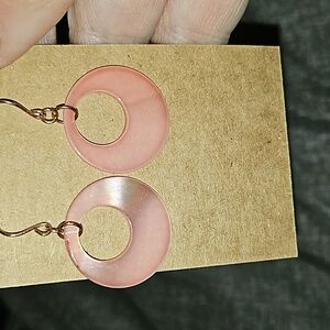 Pink earrings